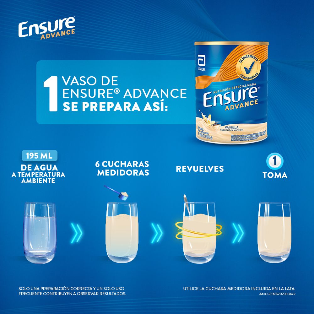Complemento nutricional ENSURE para adultos sabor a fresa (400  gr) img #4