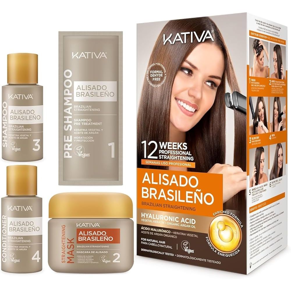 Alisado capilar KATIVA liso hasta semanas sin formol (1  UNIDAD) img #2