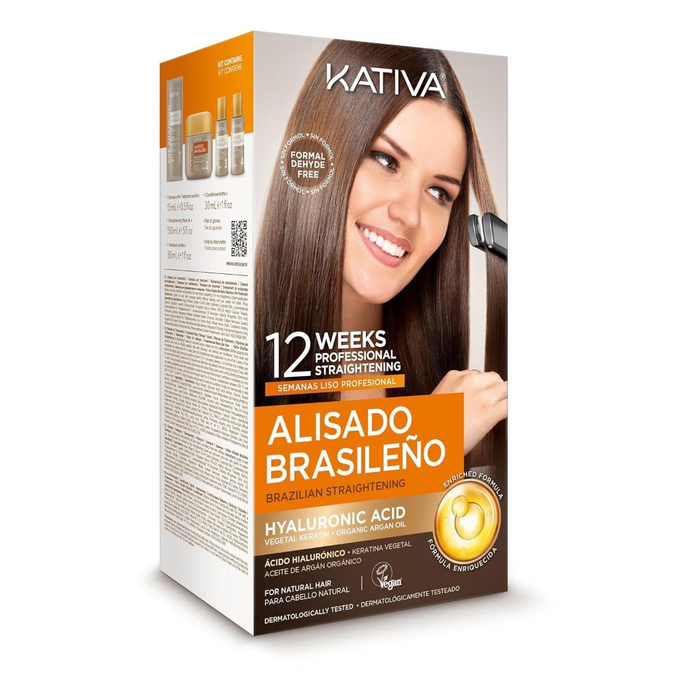 Alisado capilar KATIVA liso hasta semanas sin formol (1  UNIDAD) img #4