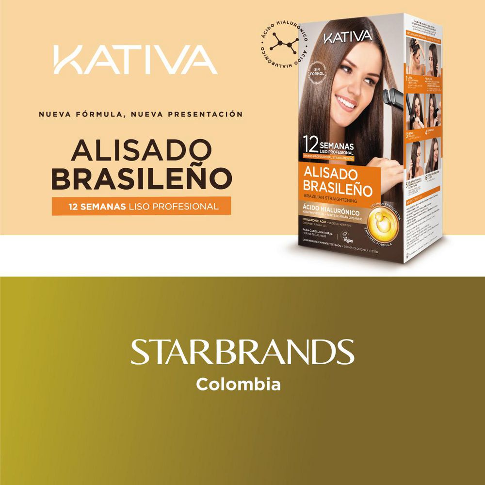 Alisado capilar KATIVA liso hasta semanas sin formol (1  UNIDAD) img #7