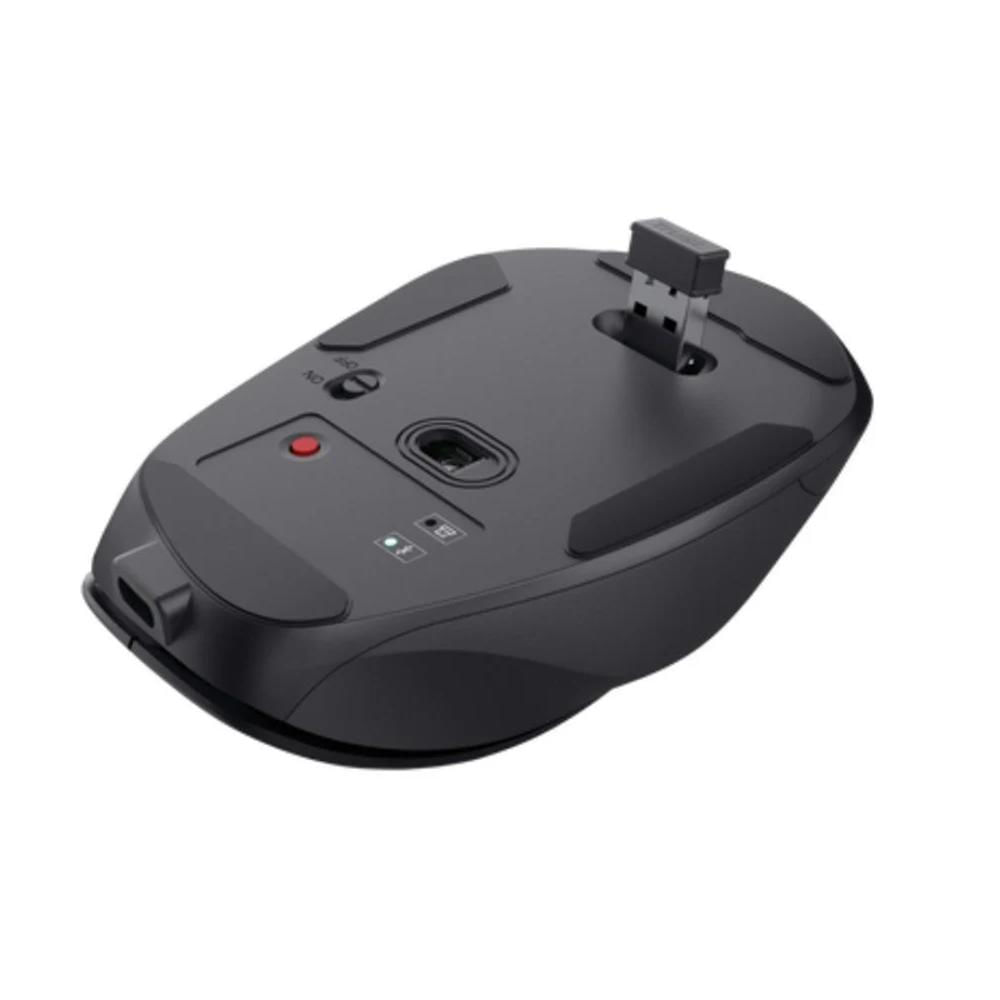 Mouse Trust Fyda Inalámbrico Bluetooth Recargable Negro img #4
