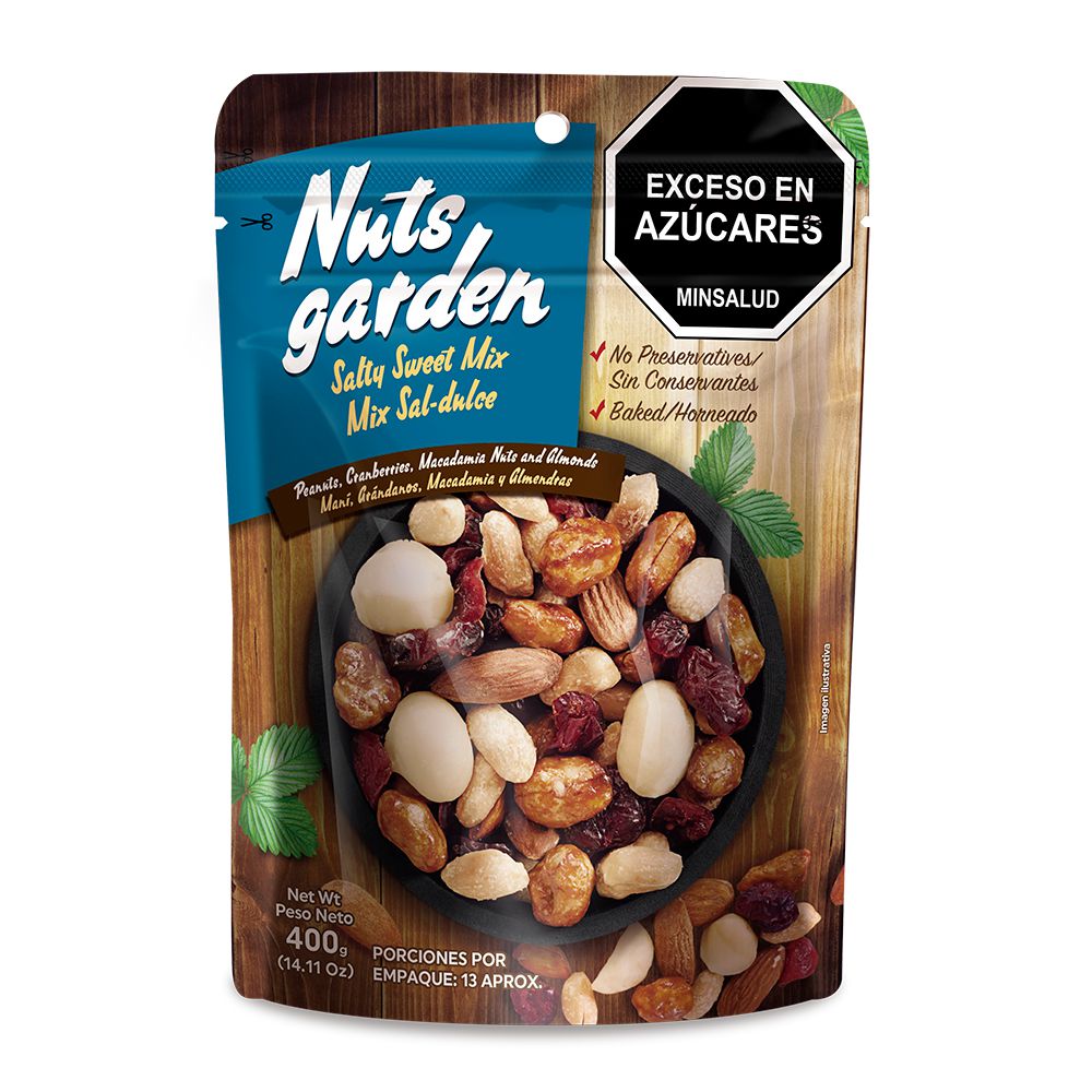 Frutos secos NUTS GARDEN mix sal dulce (400  gr) img #1