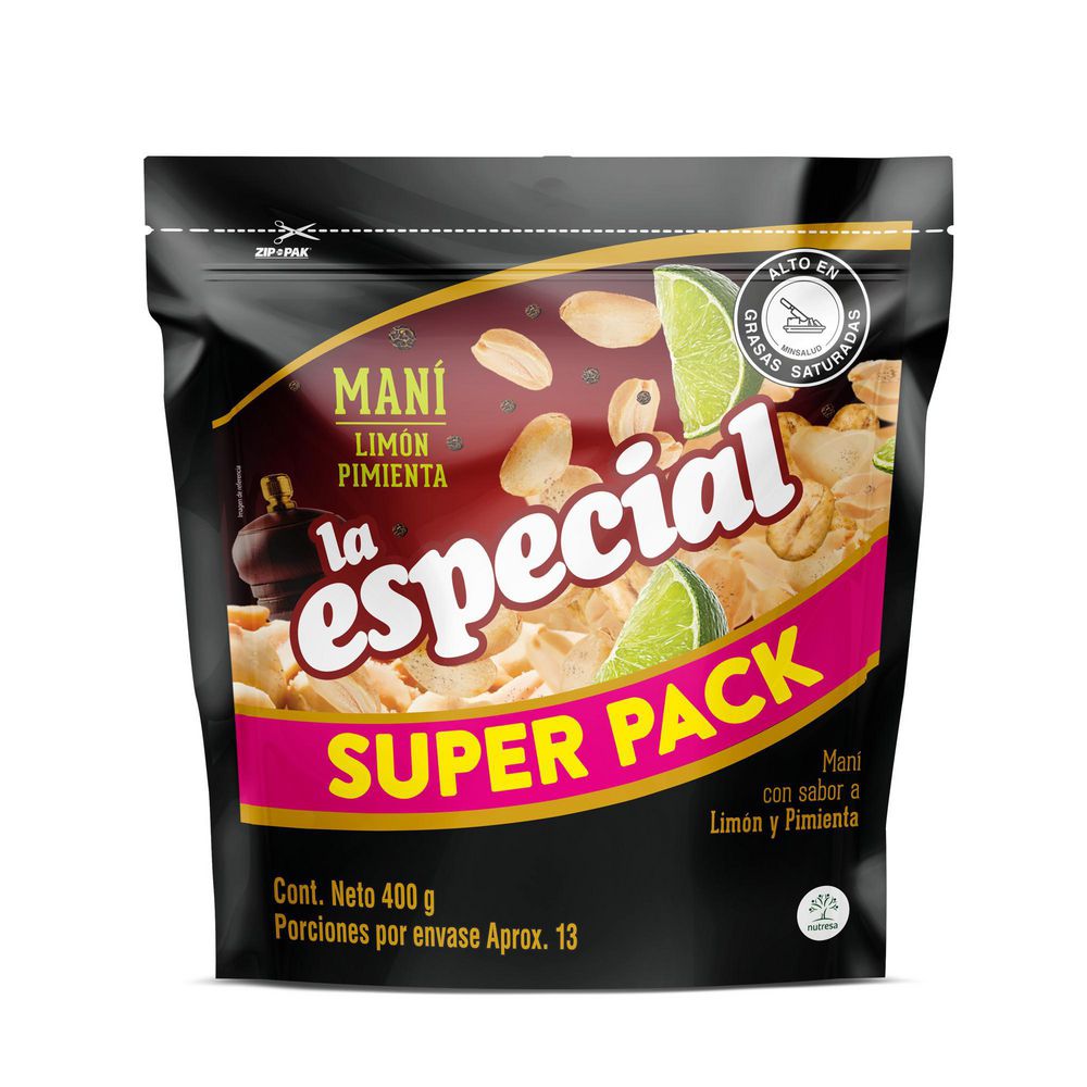 Maní LA ESPECIAL limón pimienta (400  gr) img #2