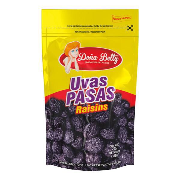 Uvas pasas DONA BETTY sin semilla (200  gr) img #1