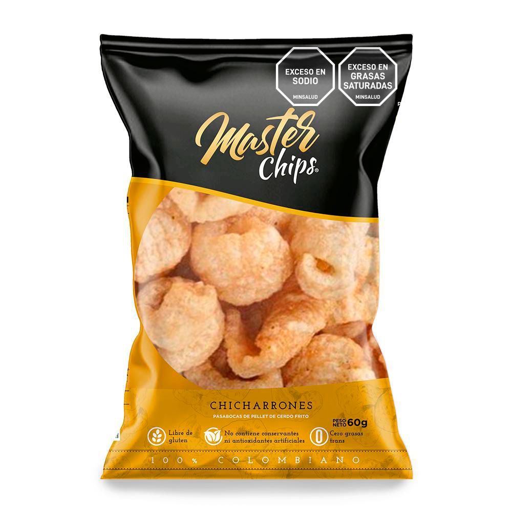 Chicharrón MASTER CHIPS naturales (60  gr) img #1