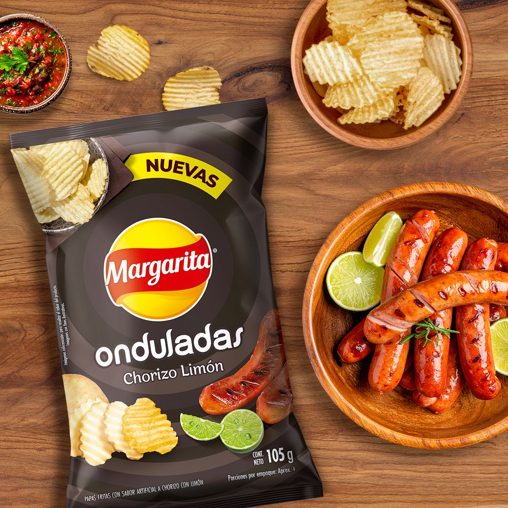 Papas MARGARITA onduladas chorizo limón (105  gr) img #5