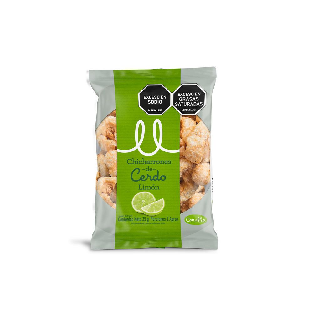 Chicharrón CARULLA de cerdo sabor a limón (35  gr) img #1