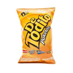 Pasabocas DETODITO mix con sabores a queso y tocineta (45 gr)