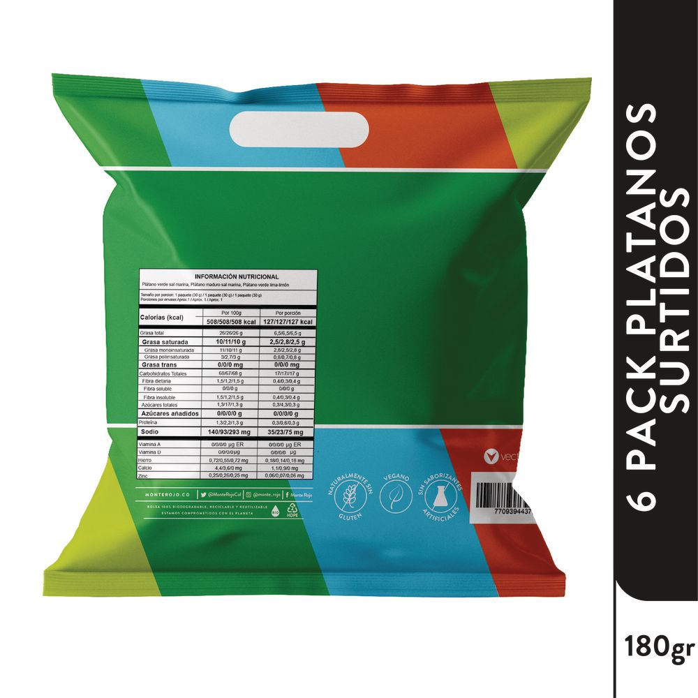 Platanitos MONTE ROJO surtidos (180  gr) img #2