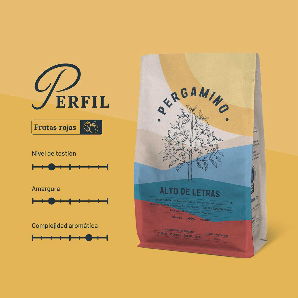 Café PERGAMINO molido Alto de Letras (360  gr) img #3