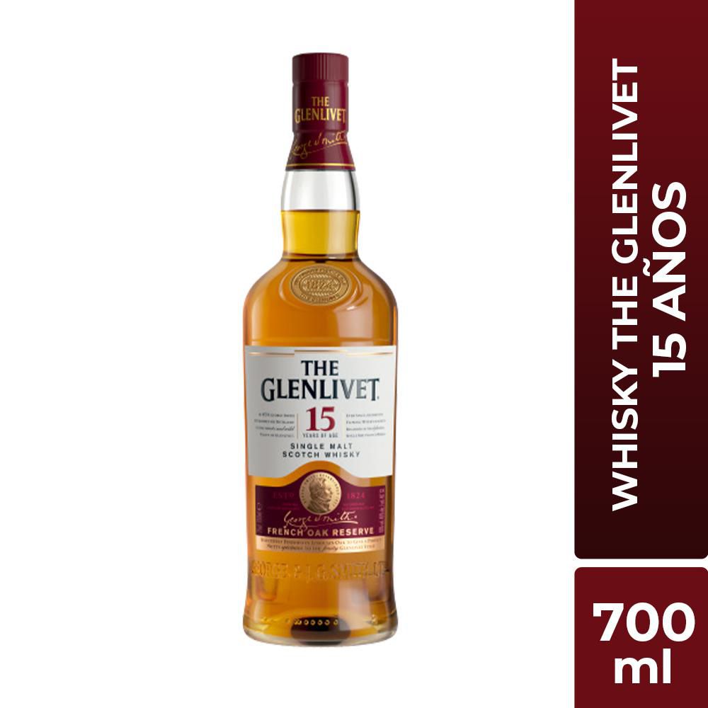 Whisky GLENLIVET single malt 15 Años (700  ml) img #1