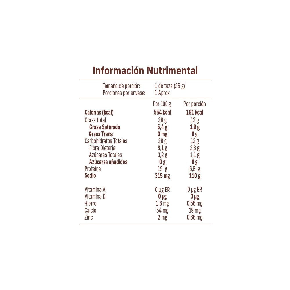 Frutos secos NATURES HEART mezcla de proteína (35  gr) img #3