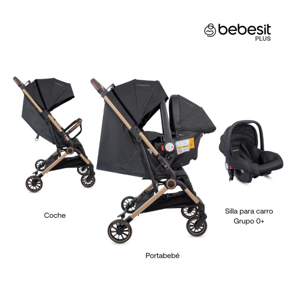 Coche De Bebe Con Portabebe Travel System Compacto Micro BEBESIT img #2