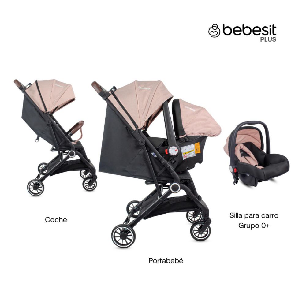 Coche De Bebe Con Portabebe Travel System Compacto Micro BEBESIT img #2