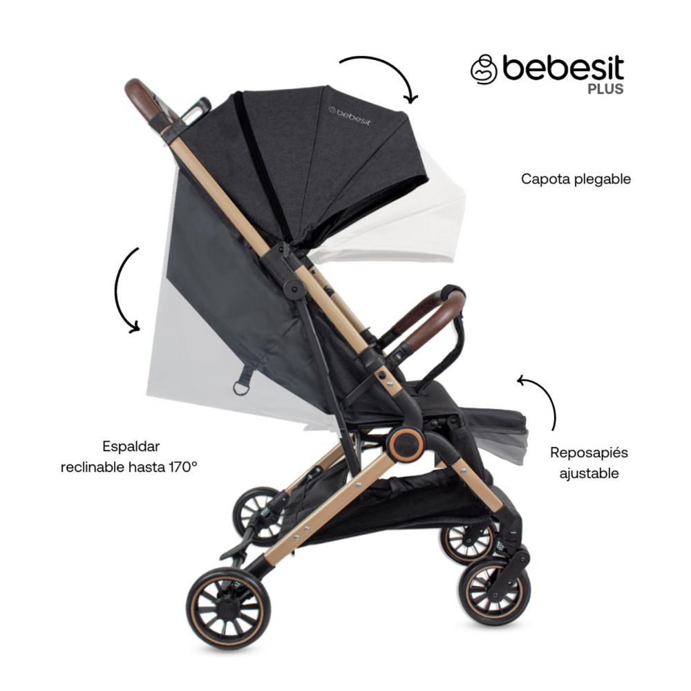 Coche De Bebe Compacto Micro con barra viaje BEBESIT img #2