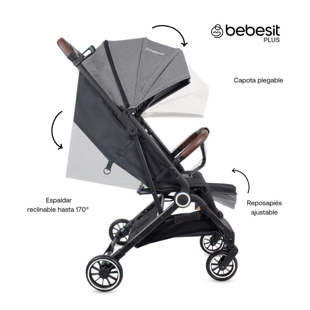 Coche De Bebe Compacto Micro con barra viaje BEBESIT img #2