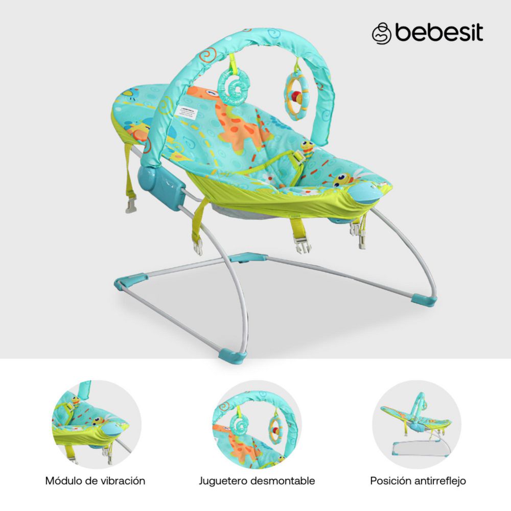 Mecedora De Bebe Silla Vibradora Bouncer BEBESIT img #1