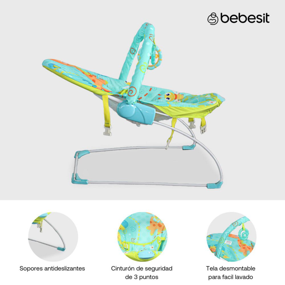 Mecedora De Bebe Silla Vibradora Bouncer BEBESIT img #2