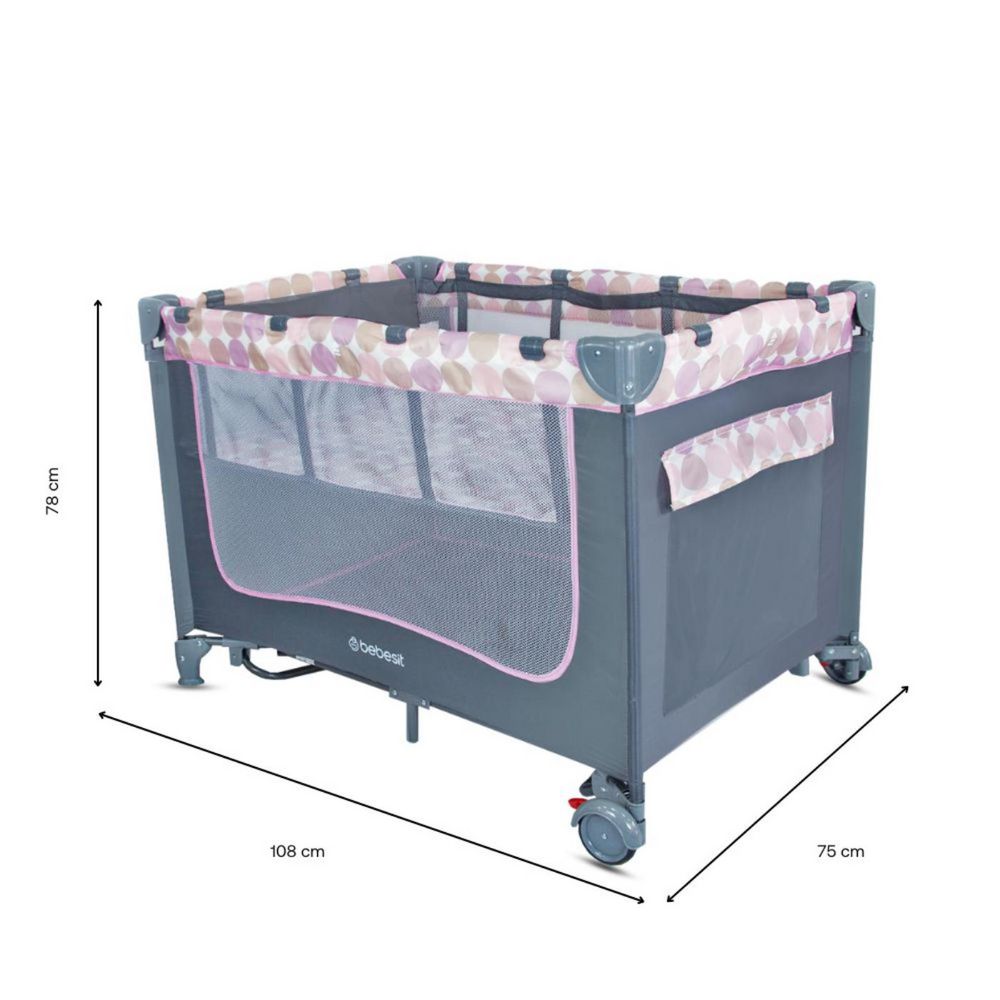Cuna Corral Bebe Magic Con Mosquitero BEBESIT img #3