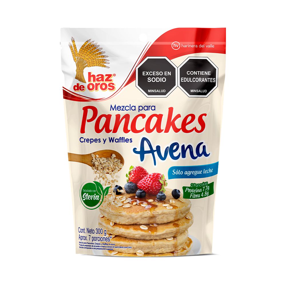Mezcla para pancakes y waffles HAZ DE OROS avena line (300  gr) img #2