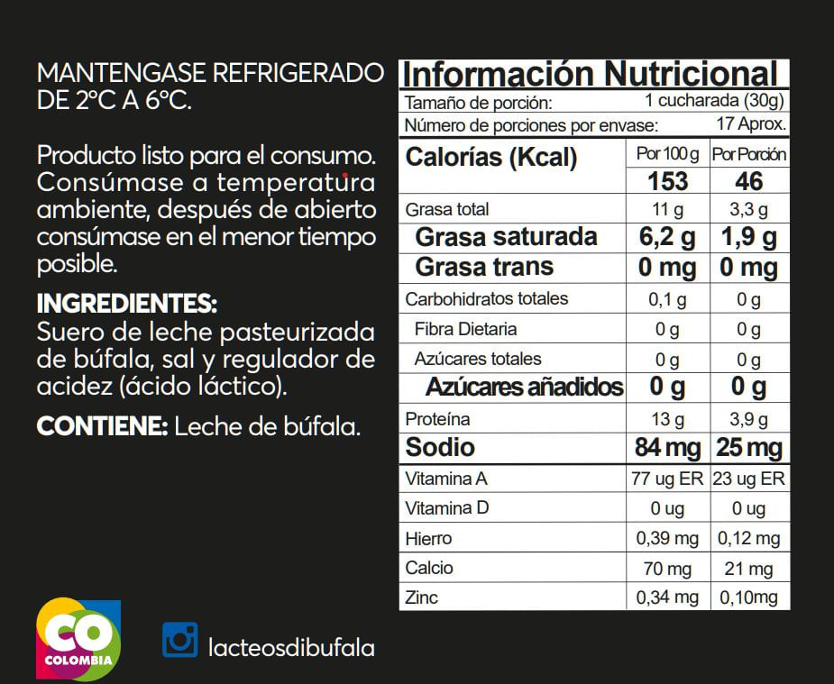 Queso de búfala DIBUFALA ricotta (500  gr) img #2