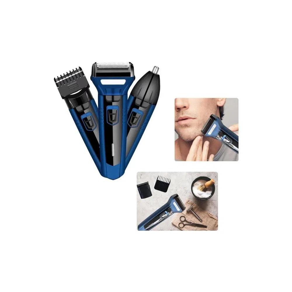 Maquina Afeitadora 3 En 1 Geemy 566 Barba, Nariz, Inalambrica img #4