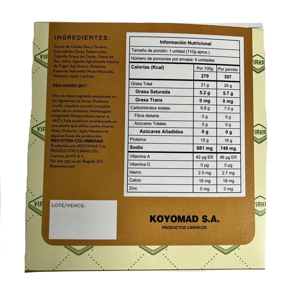 Hamburguesa KOLLER viaka (650  gr) img #2