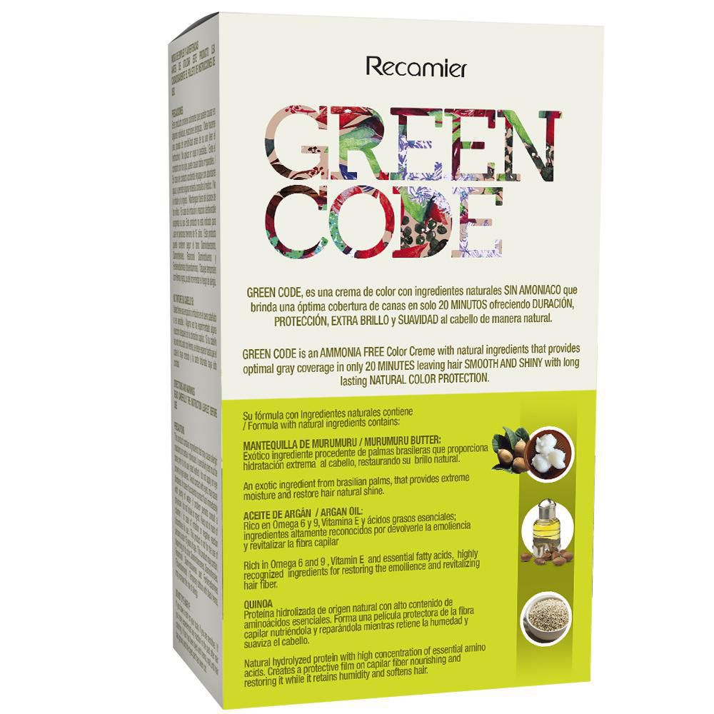 Tinte para cabello GREEN CODE rubio mediano natural (1  und) img #2