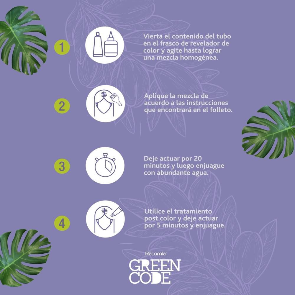 Tinte para cabello GREEN CODE rubio avellana (1  und) img #3