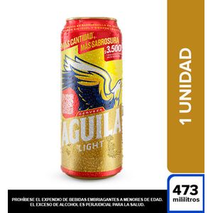 Cerveza AGUILA LIGHT lata (473 ml)