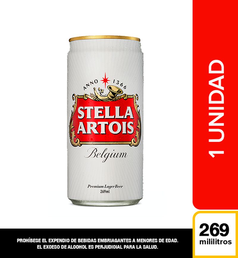 Cerveza STELLA ARTOIS lata (269  ml) img #1