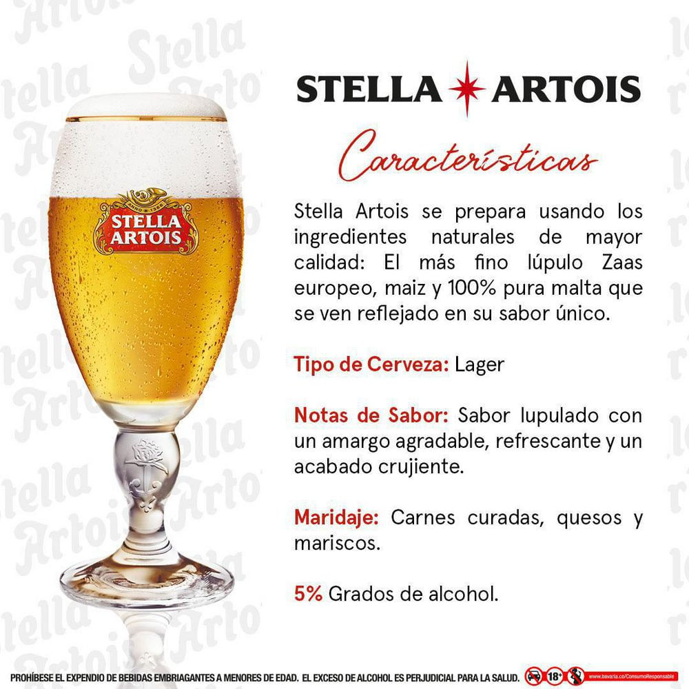 Cerveza STELLA ARTOIS lata (269  ml) img #2