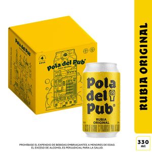 Cerveza artesanal POLA DEL PUB rubia origina (1320 ml)