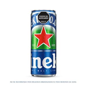 Cerveza HEINEKEN lata cero alcohol (250 ml)
