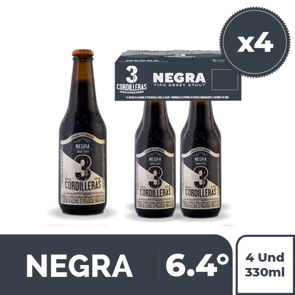 Cerveza artesanal 3CORDILLERAS botella negra (1320  ml) img #1