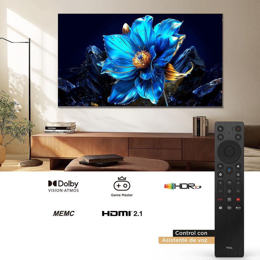 Televisor TCL 43 pulgadas QLED Uhd4K Smart TV 43P7K img #3