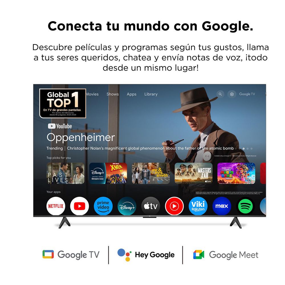 Televisor TCL 43 pulgadas QLED Uhd4K Smart TV 43P7K img #5