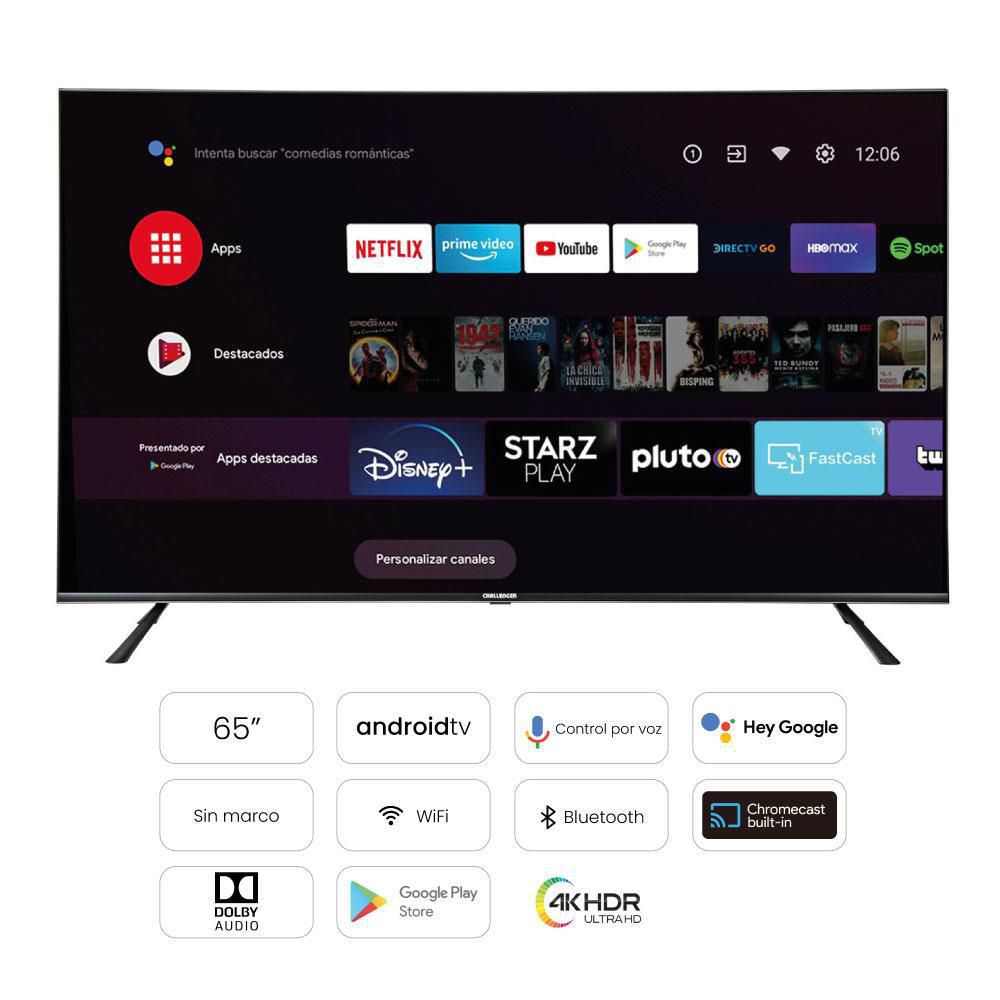 Televisor CHALLENGER 65 pulgadas LED Uhd4K Smart TV UHD65LO70 img #3