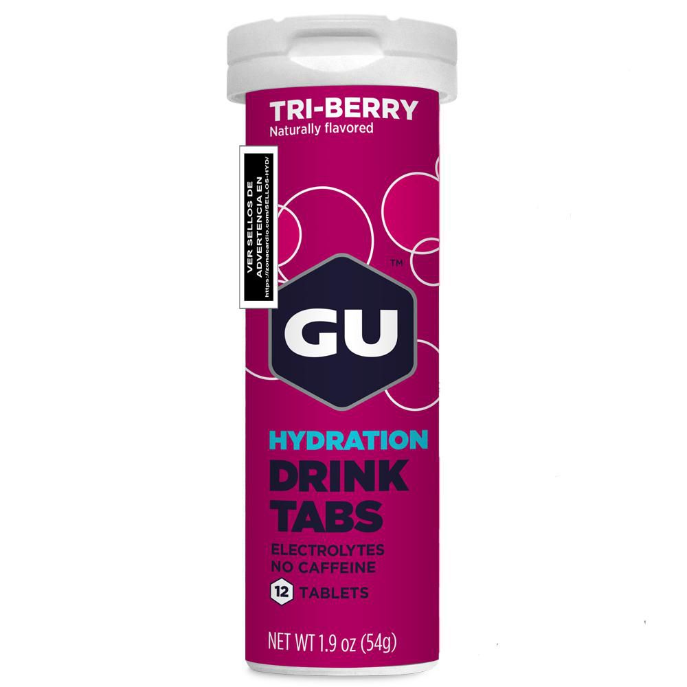 Tabletas para hidratación GU frutos rojos sin cafeína x12und (108  gr) img #2