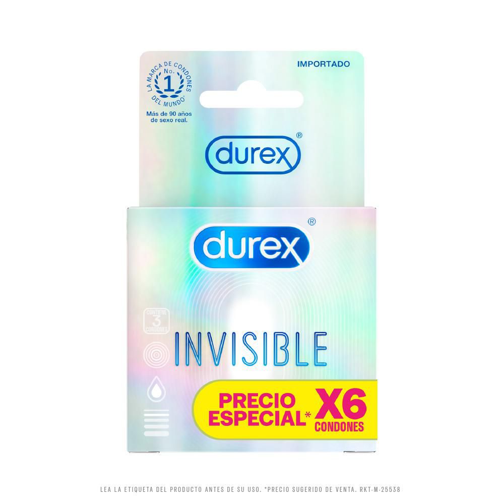 Condones DUREX invisible (6  und) img #1