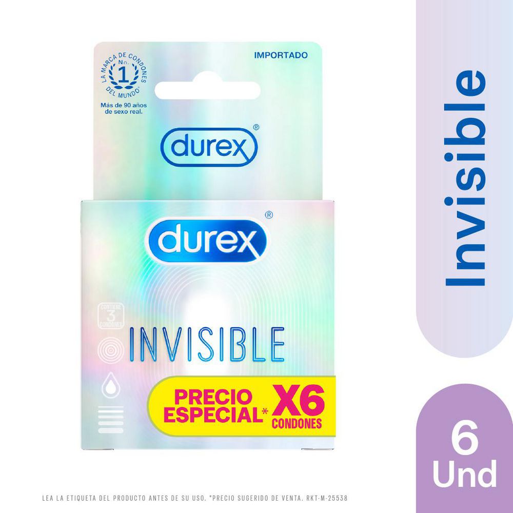 Condones DUREX invisible (6  und) img #2