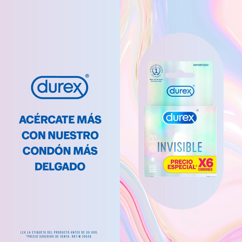 Condones DUREX invisible (6  und) img #3