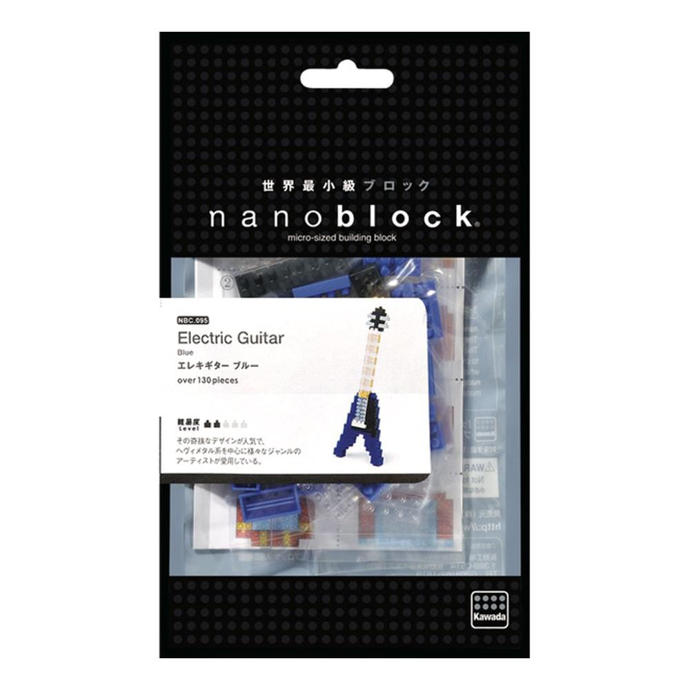 Nanoblock Guitarra Eléctrica Azul Micro Bloques De Construcción img #1