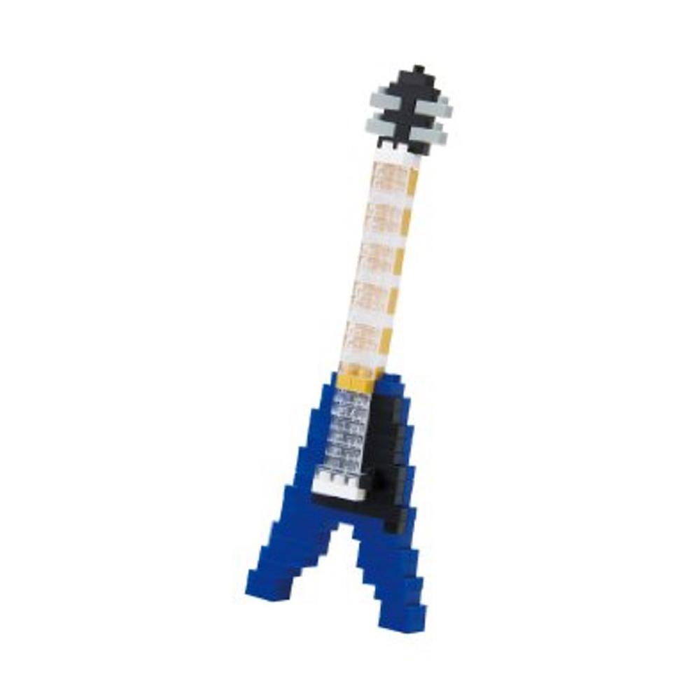 Nanoblock Guitarra Eléctrica Azul Micro Bloques De Construcción img #2