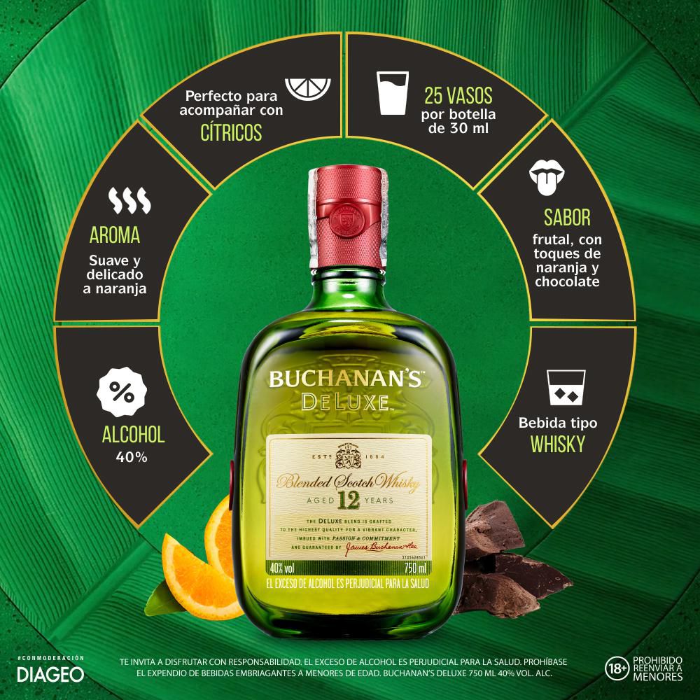 Whisky BUCHANAN S deluxe 12 Años (750  ml) img #2