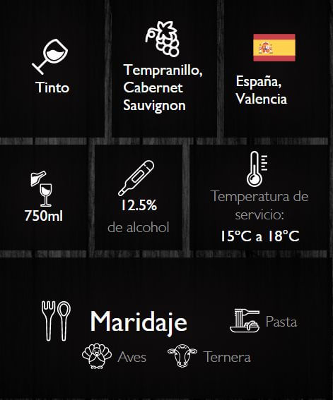 Vino CASTILLO DE LIRIA tinto Tempranil (750  ml) img #2