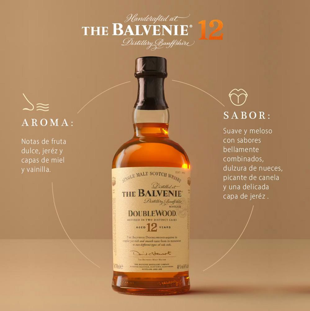 Whisky THE BALVENIE Single Malt Scotch Double Wood 12 años (750  ml) img #2