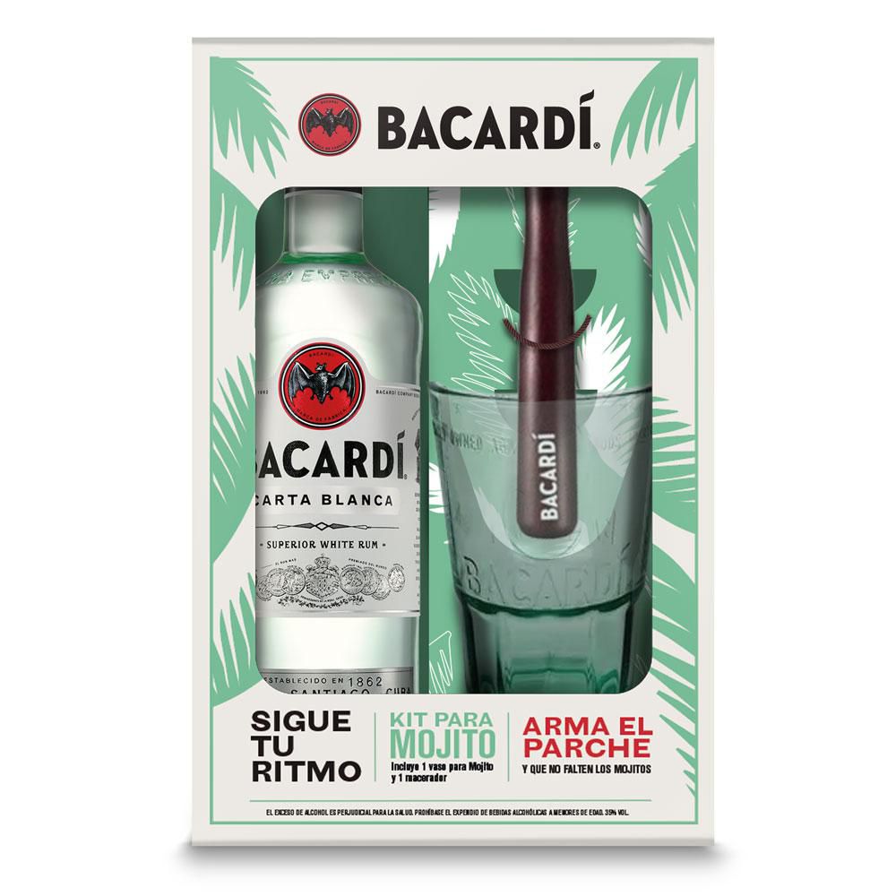 Ron  BACARDI carta blanca + kit mojito  (1  und) img #1