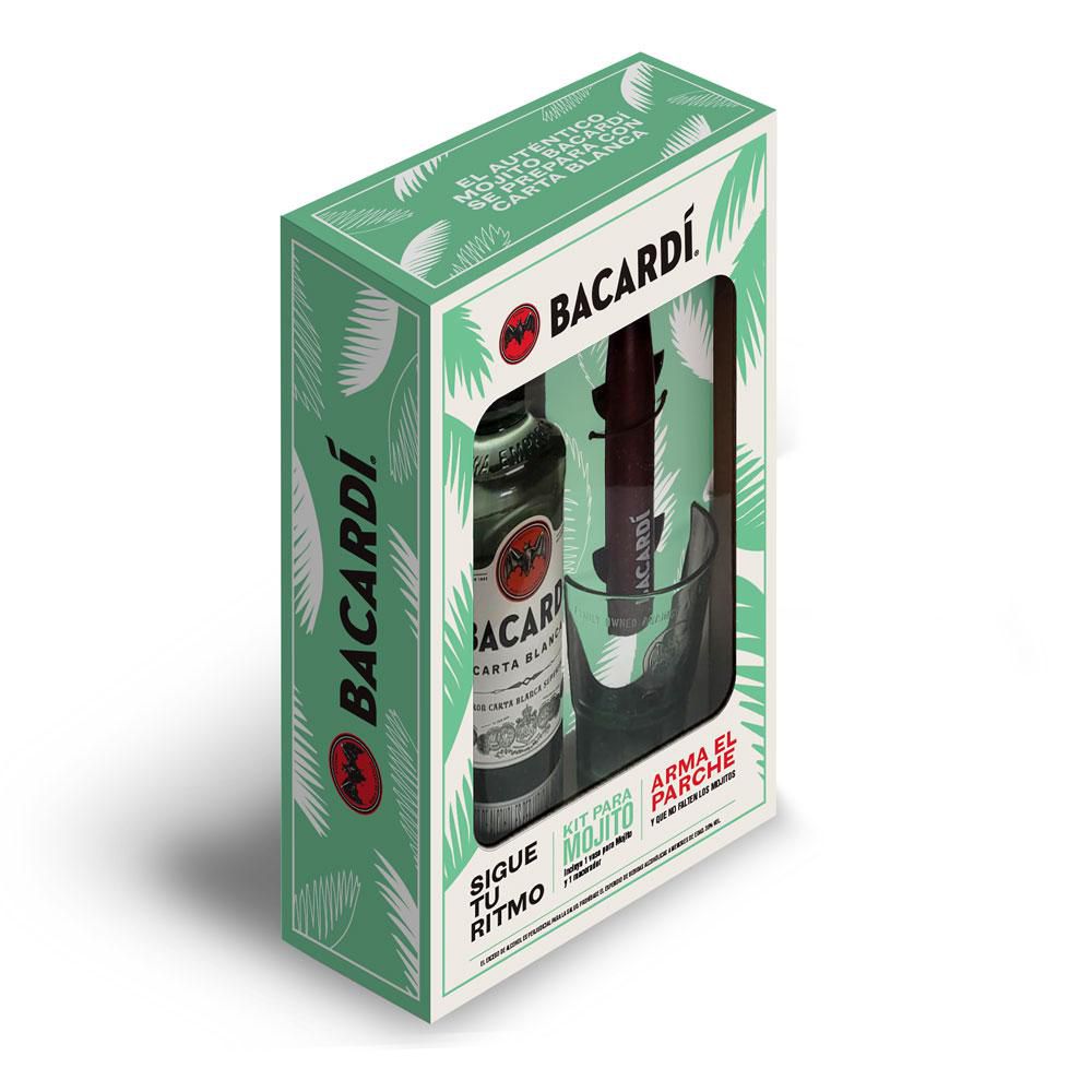 Ron  BACARDI carta blanca + kit mojito  (1  und) img #2