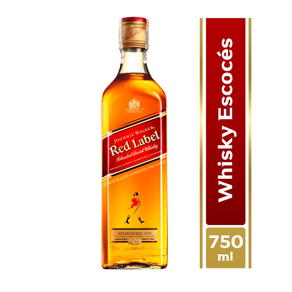 Whisky JOHNNIE WALKER. red label  (750  ml) img #1
